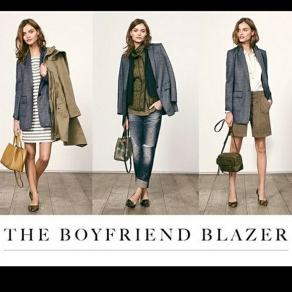 Banana Republic Wool Blend Textured Boyfriend Blazer - Picture 11 of 11